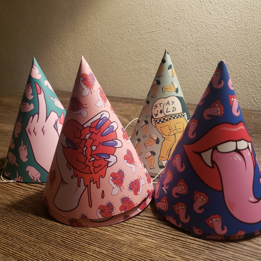 Adult Party Hats - Set of 7